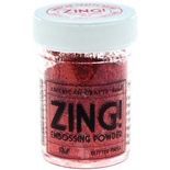 Пудра для эмбоссинга c глиттером, красная, RED Glitter Embossing Powder 1oz