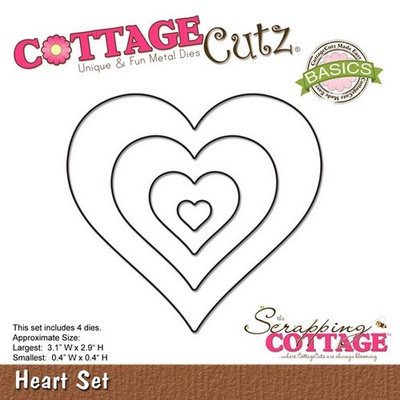 Лезвие CottageCutz - Heart Set