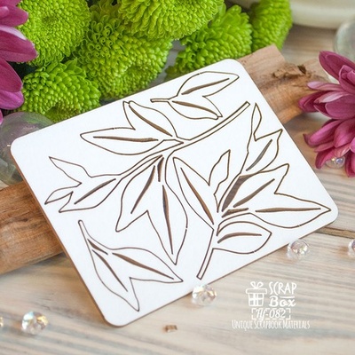 Чипборд ScrapBox - Набір листочків Hf-082