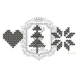 Акриловый штамп Lesia Zgharda SR184 Вязаные элементы, набор из 3 штампов