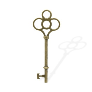 Металева прикраса/ підвіска "Ключ", 75x28 мм, антична бронза, 1 шт.