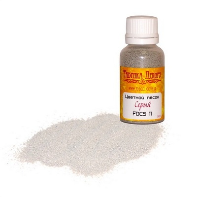 Кольоровий пісок - Фабрика Декору - сірий, 50