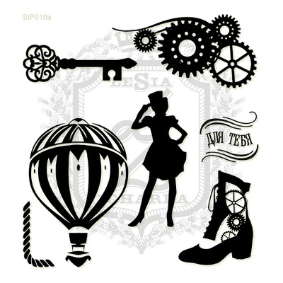 Набір міні-штампів Lesia Zgharda StP019a для тебе, 7 штук