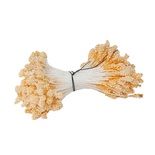 Тычинки двусторонние, цвет персиковый,  55х3мм, 144 шт.