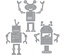 Ножи от Spellbinders – Die D-Lites Robots Etched Dies