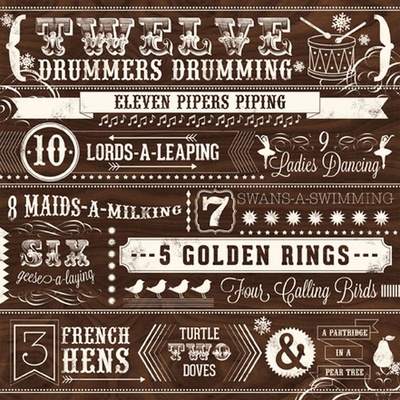 Аркуш паперу Echo Park - Days of Christmas, 30x30 см