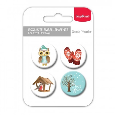 Набор металлических фишек  от Scrapberry's "Школа №1"