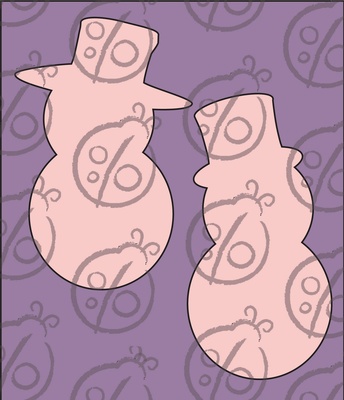 Чипборд. Набір "Сніговички" №2. Малі