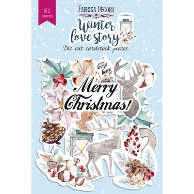Набор высечек, коллекция Winter love story, 61 шт., ТМ Фабрика Декора