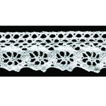 Мереживо в’язане, колір білий, ширина 28 мм, довжина 90 см