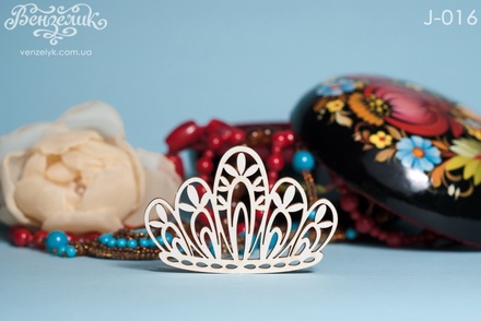 Чипборд від Вензелик - Корона, розмір: 49x73 мм