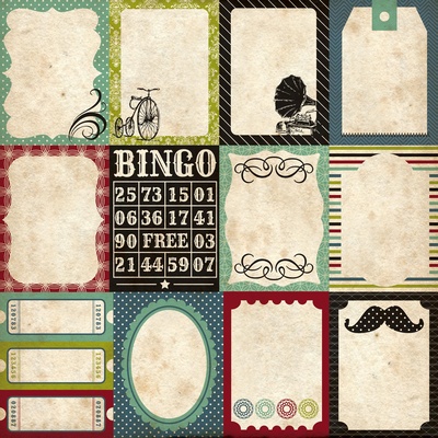 Аркуш двостороннього скрап-паперу Echo Park Paper - Times and Seasons Cards