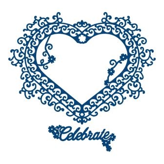 Ніж від TatteRed Lace Interlocking Dies(Set) - Celebrate - серце