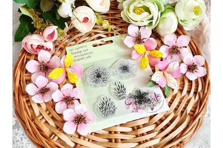Набір штампів "Квітковий №3" від AgiArt
