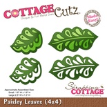 Ніж для вирубки CottageCutz - Paisley Leaves, 10x10 см