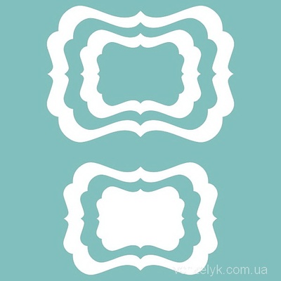 Чипборд від Вензелик - Набір рамок 15, 61x85 мм, розмір: 61x85 мм