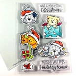 Набор штампов Gerda Steiner - Christmas Puppies 4x6 Clear Stamp Set