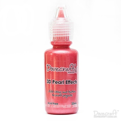 Жидкие жемчужины от Dovecraft - 3D Pearl Effects – Red, 20 мл