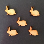 Дерев’яна фігурка WOOD-054 - Великодній кролик, 1 штука