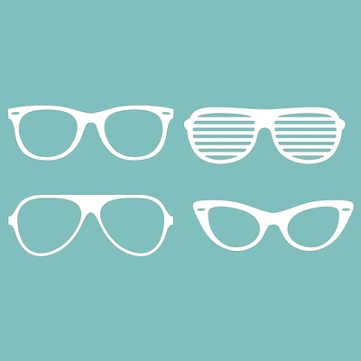 Чипборд від Вензелик - Набір окулярів, розмір: 70*31 мм