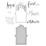 Ніж для вирубки + штампи від Spellbinders - Quite Contrary - Debi Adams - Fresh Sentiments