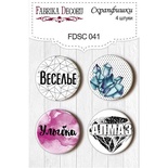 Набір скрап-фішок від ТМ Фабрика Декору з 4 шт. FDSC 041