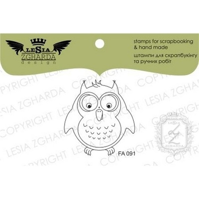 Акриловий штамп Lesia Zgharda FA091 Сова, 3,5*3,8 см