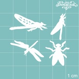 Чипборд від Вензелик - набір комах, розмір: 45x39 мм