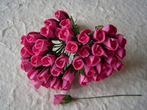 Нераскрывшиеся бутоны роз Pink, 6 мм, цвет розовый, 10 шт