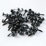 Брадсы "Круглая шляпка", 9x5мм (диаметр 5 мм),  цвет черный, 20 шт.