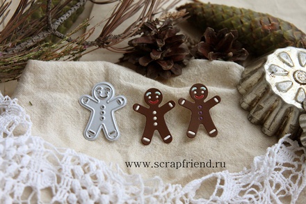 Нож для вырубки от Scrapfriend - Имбирный человечек, 2,5х3,5см