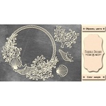 Набір чіпбордів Рамка з коралом #383 color_Milk, ТМ Фабрика Декору