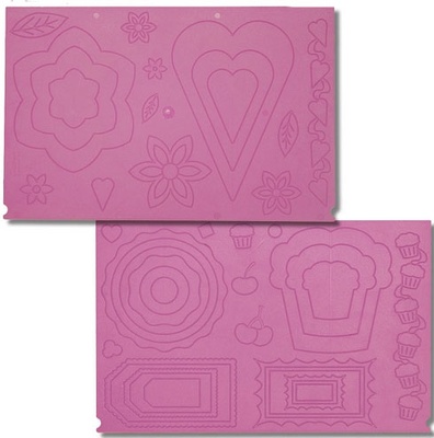 Доска для биговки от Crafter's Companion - Springtime Sweets & Cupcake Treats Embossing Board