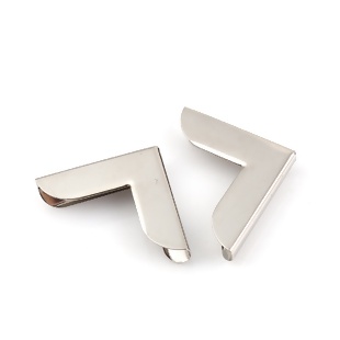 Металлические уголки для альбомов, 46х25 мм, цвет серебро, 4 шт.