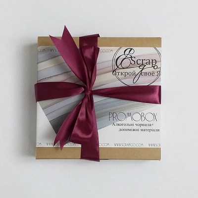 PromoBox від Scrapego - Алкогольне чорнило + допоміжні матеріали