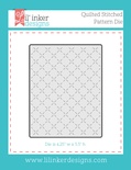Нож для вырубки от Lil' Inker Designs - Quilted Stitched Pattern Die 