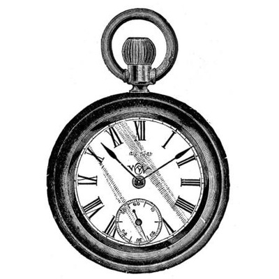 Акриловый штамп Stamp Vintage Watches 1 RE019 Часы, размер 4 * 5,6 см