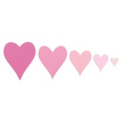 Лезвия от Sizzix - Framelits Die Set 5PK - Hearts №2, 5 шт.