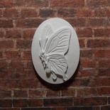Гіпсова камея "Метелик" від E.В.A., 3,8x2,8cм