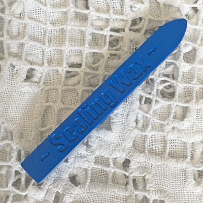 Віск для сургучної печатки, колір синій, 9x1см, 1 штука