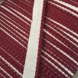 Каптал, с бордовой кромкой, ширина 12 мм,  длина 50 см