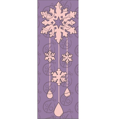 Чипборд, підвіска "Сніжинка"