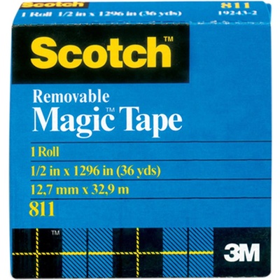 Скотч многоразового использования - Scotch ® Removable Tape .50", 12,7мм х 32,9 метров