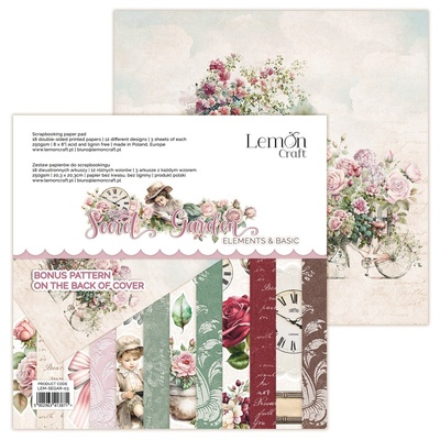 Набiр паперу для скрапбукiнгу Lemoncraft - Secret Garden Elements, 20.320.3 см, елементи для вирізання