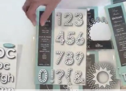 Ніж для вирубки від Memory Box - Large Parker Deluxe Number Set, 14 елементів (цифри і знаки пунктуації)