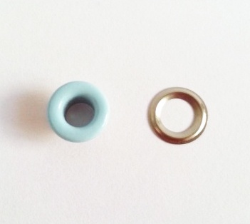 Набор люверсов с кольцом от ScrapEgo - "Голубой", 30 шт.