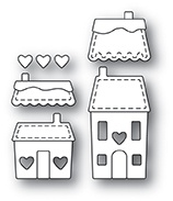 Ножи от Memory Box - Stitched heart Village