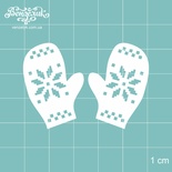 Чипборд від Вензелик - Рукавички, розмір: 51x35 мм