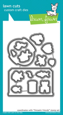 Ножи от Lawn Fawn Lawn - Cuts Fintastic Friends Lawn Cuts Die Fish Aquarium - Аквариум LF892