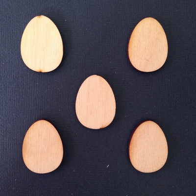 Деревʼяна фігурка WOOD-055 - Великоднє яйце велике, 1 штука